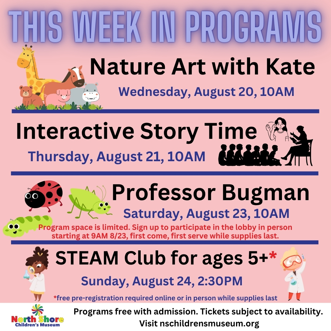 This week in programs 8.17.25 This week in programs 3.17.2024