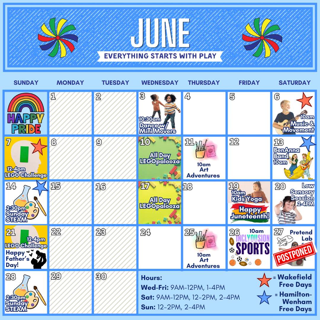 May 2026 Calendar for North Shore Children's Museum