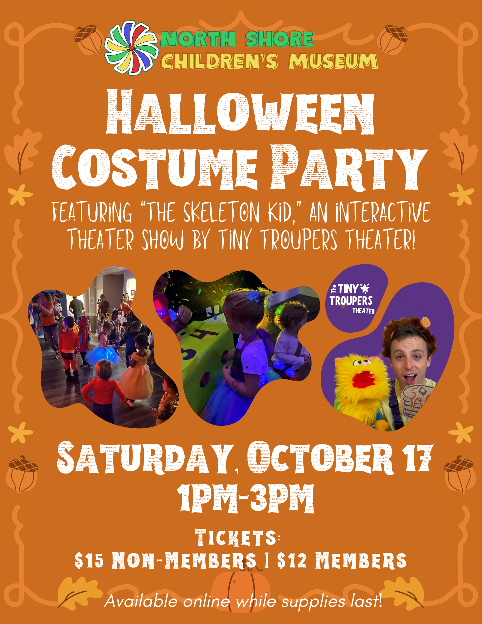 Halloween Party Flyer. October 17th; 1-3pm